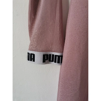 Pre-owned Puma Pink Cotton - Elasthane Dress