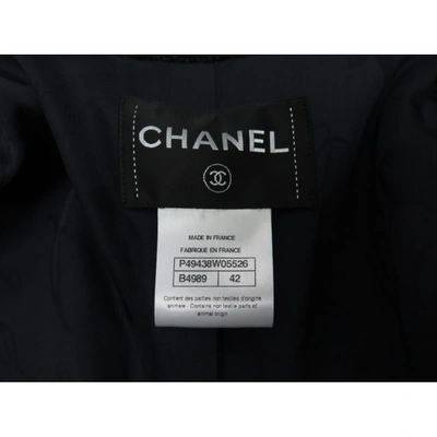 Pre-owned Chanel Navy Tweed Jacket