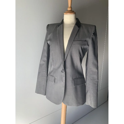 Pre-owned Barbara Bui Grey Cotton Jacket