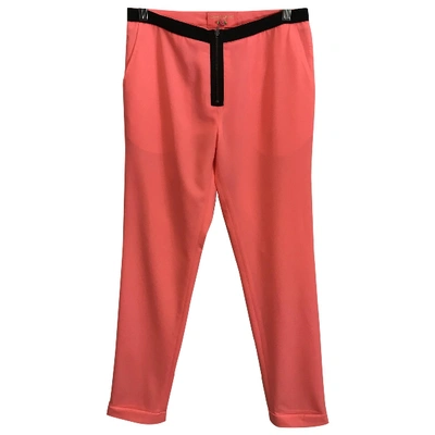 Pre-owned Manoush Trousers In Pink