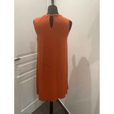 Pre-owned Calvin Klein Mid-length Dress In Orange