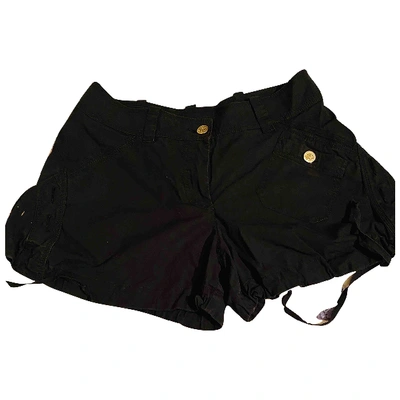Pre-owned Roberto Cavalli Black Cotton Shorts