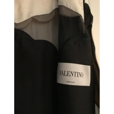 Pre-owned Valentino Silk Dress In Black