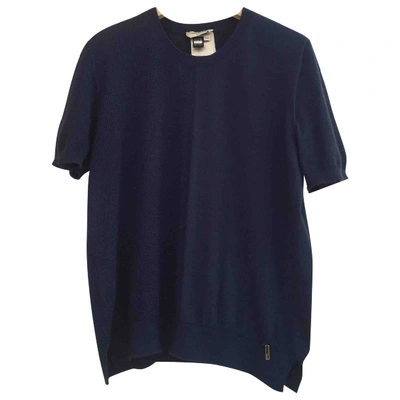 Pre-owned Fendi Cashmere Knitwear In Blue