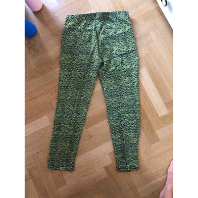Pre-owned Mauro Grifoni Straight Pants In Green