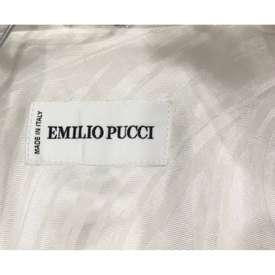 Pre-owned Emilio Pucci White Viscose Jacket