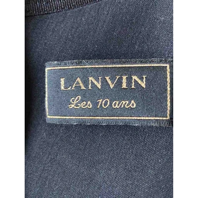 Pre-owned Lanvin Mid-length Dress In Black