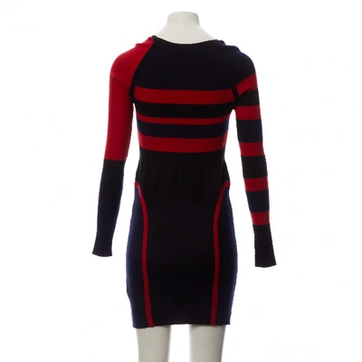 Pre-owned Mcq By Alexander Mcqueen Wool Mid-length Dress In Black