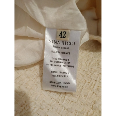 Pre-owned Nina Ricci Mid-length Skirt In White