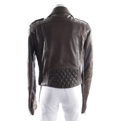 Pre-owned Pierre Balmain Brown Leather Jacket
