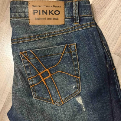 PINKO Pre-owned Straight Jeans In Blue