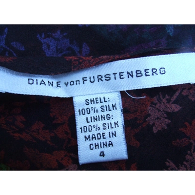 Pre-owned Diane Von Furstenberg Silk Mid-length Dress In Multicolour