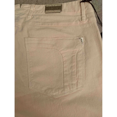 Pre-owned Trussardi Slim Jeans In Pink