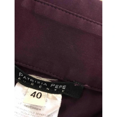 Pre-owned Patrizia Pepe Shirt In Purple