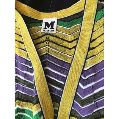 Pre-owned M Missoni Cardi Coat In Multicolour