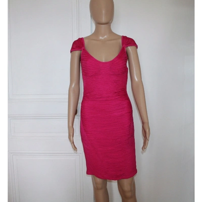 Pre-owned Zac Posen Mini Dress In Pink