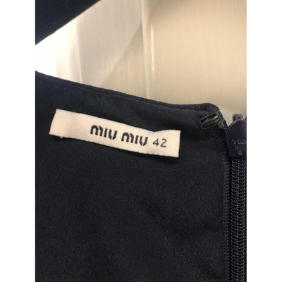 Pre-owned Miu Miu Blue Dress