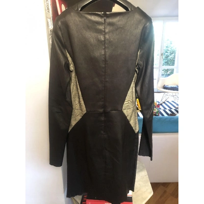 Pre-owned Drome Black Leather Dress