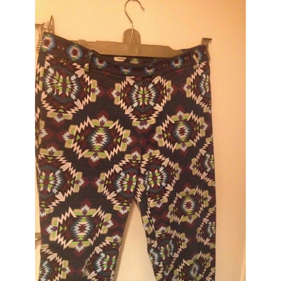 Pre-owned Manoush Trousers In Multicolour