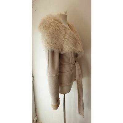 Pre-owned Amanda Wakeley Faux Fur Coat