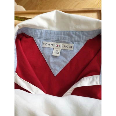 Pre-owned Tommy Hilfiger Red Cotton Top
