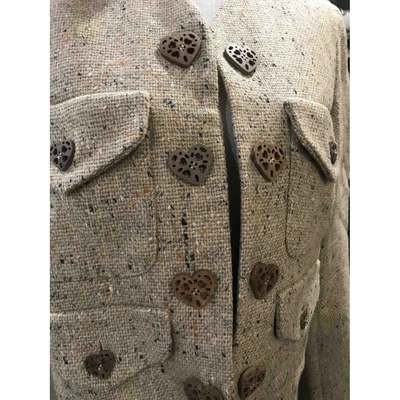 Pre-owned Moschino Cheap And Chic Wool Jacket In Beige