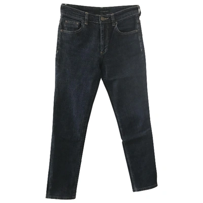 Pre-owned Calvin Klein Slim Jeans In Navy