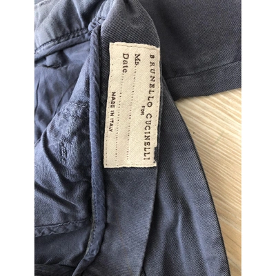 Pre-owned Brunello Cucinelli Chino Pants In Blue