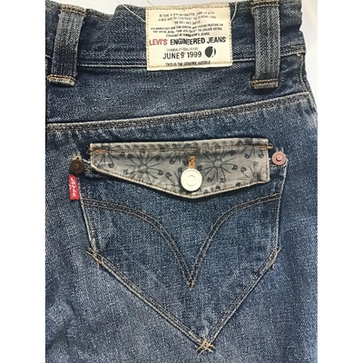 Pre-owned Levi's Straight Jeans In Blue