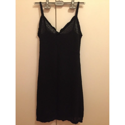 Pre-owned Miu Miu Black Wool Dress