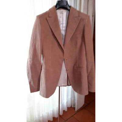 Pre-owned Tonello Pink Velvet Jacket