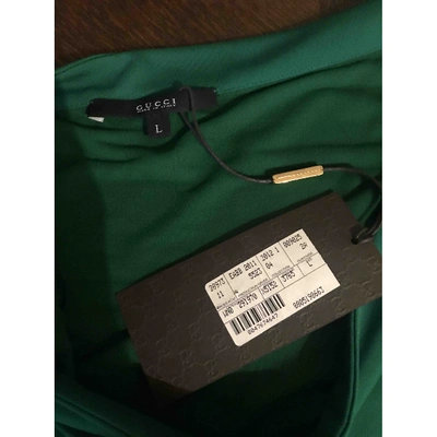 Pre-owned Gucci Camisole In Green