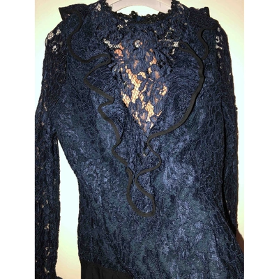 Pre-owned Alexis Blue Polyester Top