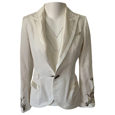 Pre-owned Barbara Bui White Cotton Jacket