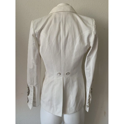 Pre-owned Barbara Bui White Cotton Jacket