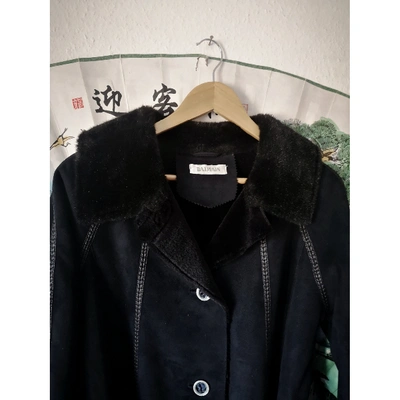 Pre-owned Balmain Coat In Black