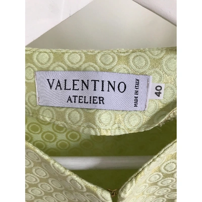 Pre-owned Valentino Yellow Viscose Jacket