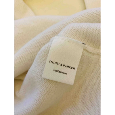 Pre-owned Chinti & Parker White Wool Knitwear