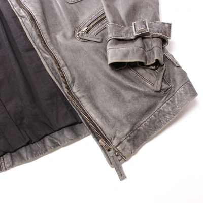 Pre-owned Comptoir Des Cotonniers Grey Leather Jacket