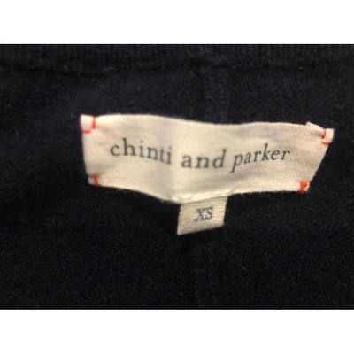 Pre-owned Chinti & Parker Navy Cashmere Trousers