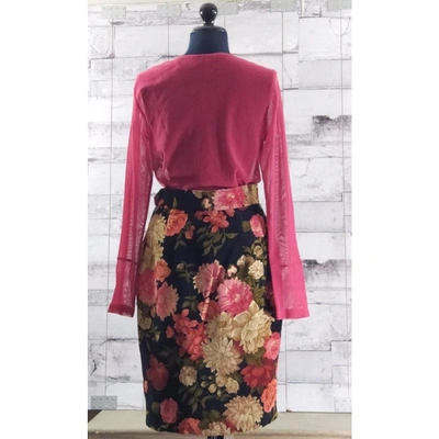 Pre-owned Moschino Multicolour Velvet Skirt