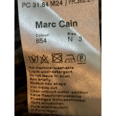 Pre-owned Marc Cain Wool Jacket In Black