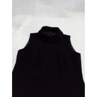 Pre-owned Kenzo Wool Dress In Black