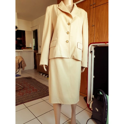 Pre-owned Saint Laurent Skirt Suit In Yellow