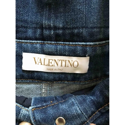 Pre-owned Valentino Blue Cotton Jumpsuit