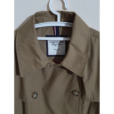Pre-owned Tommy Hilfiger Trench Coat In Khaki