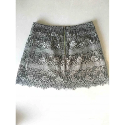 Pre-owned The Kooples Mini Skirt In Khaki