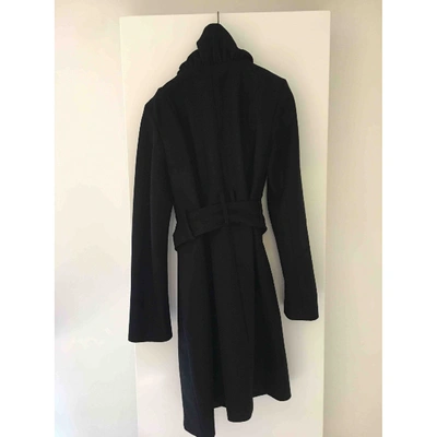 Pre-owned Patrizia Pepe Wool Coat In Black