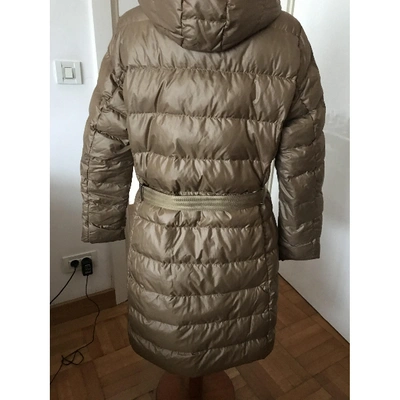 Pre-owned Moncler Long Beige Coat