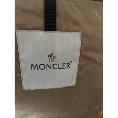 Pre-owned Moncler Long Beige Coat
